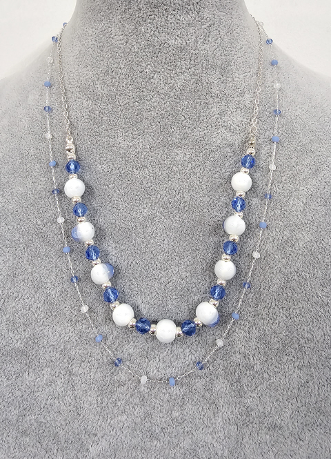 Double Row Beaded Necklace